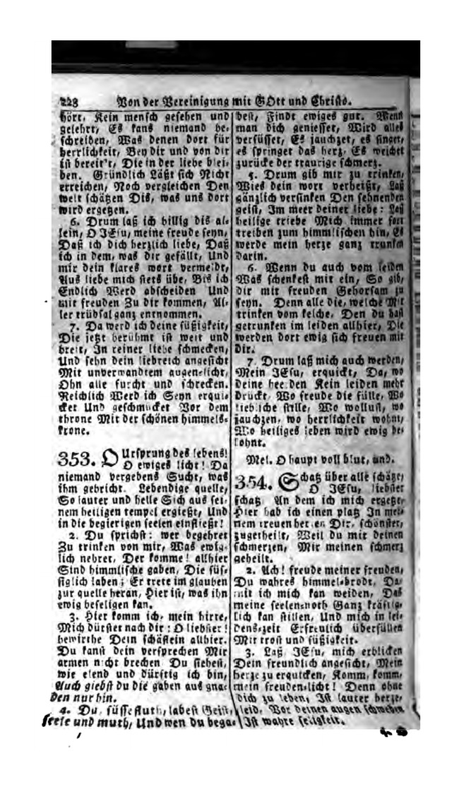 Erbauliche Lieder-Sammlung: zum gottestdienstlichen Gebrauch in den Vereinigten Evangelische-Lutherischen Gemeinen in Pennsylvanien und den benachbarten Staaten (Die Achte verm. ... Aufl.) page 230