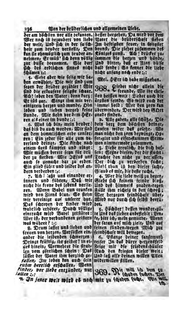 Erbauliche Lieder-Sammlung: zum gottestdienstlichen Gebrauch in den Vereinigten Evangelische-Lutherischen Gemeinen in Pennsylvanien und den benachbarten Staaten (Die Achte verm. ... Aufl.) page 238