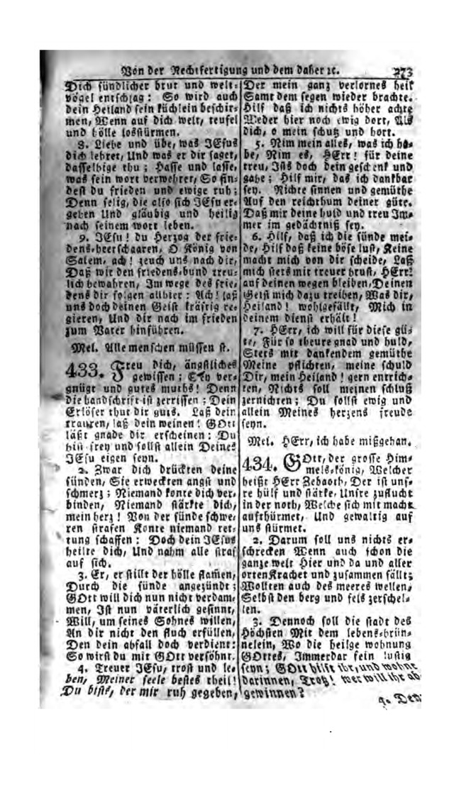 Erbauliche Lieder-Sammlung: zum gottestdienstlichen Gebrauch in den Vereinigten Evangelische-Lutherischen Gemeinen in Pennsylvanien und den benachbarten Staaten (Die Achte verm. ... Aufl.) page 275