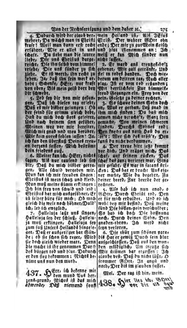 Erbauliche Lieder-Sammlung: zum gottestdienstlichen Gebrauch in den Vereinigten Evangelische-Lutherischen Gemeinen in Pennsylvanien und den benachbarten Staaten (Die Achte verm. ... Aufl.) page 277