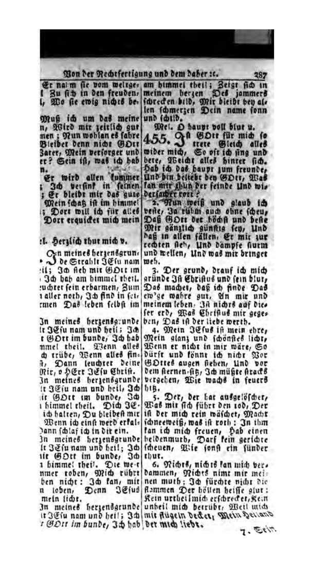 Erbauliche Lieder-Sammlung: zum gottestdienstlichen Gebrauch in den Vereinigten Evangelische-Lutherischen Gemeinen in Pennsylvanien und den benachbarten Staaten (Die Achte verm. ... Aufl.) page 289