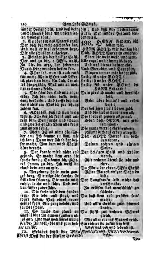 Erbauliche Lieder-Sammlung: zum gottestdienstlichen Gebrauch in den Vereinigten Evangelische-Lutherischen Gemeinen in Pennsylvanien und den benachbarten Staaten (Die Achte verm. ... Aufl.) page 318