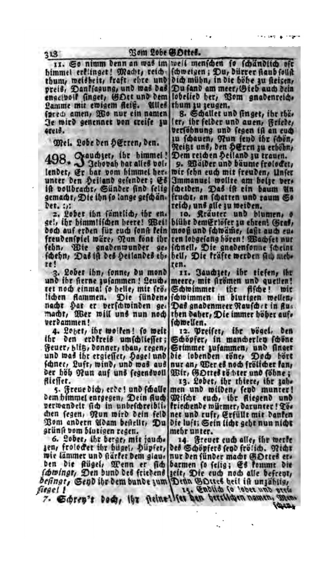 Erbauliche Lieder-Sammlung: zum gottestdienstlichen Gebrauch in den Vereinigten Evangelische-Lutherischen Gemeinen in Pennsylvanien und den benachbarten Staaten (Die Achte verm. ... Aufl.) page 320