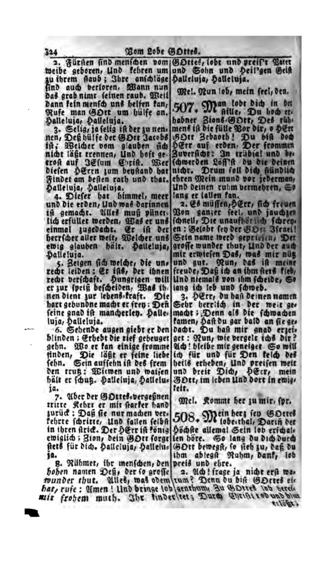 Erbauliche Lieder-Sammlung: zum gottestdienstlichen Gebrauch in den Vereinigten Evangelische-Lutherischen Gemeinen in Pennsylvanien und den benachbarten Staaten (Die Achte verm. ... Aufl.) page 326