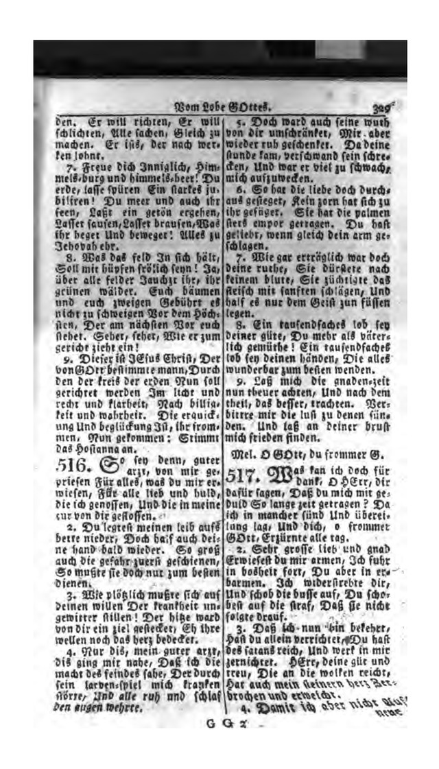 Erbauliche Lieder-Sammlung: zum gottestdienstlichen Gebrauch in den Vereinigten Evangelische-Lutherischen Gemeinen in Pennsylvanien und den benachbarten Staaten (Die Achte verm. ... Aufl.) page 331