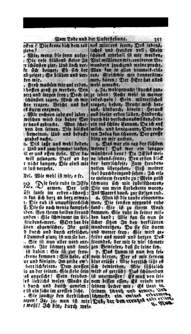 Erbauliche Lieder-Sammlung: zum gottestdienstlichen Gebrauch in den Vereinigten Evangelische-Lutherischen Gemeinen in Pennsylvanien und den benachbarten Staaten (Die Achte verm. ... Aufl.) page 349