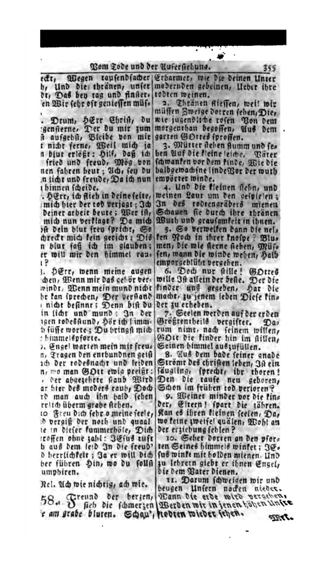 Erbauliche Lieder-Sammlung: zum gottestdienstlichen Gebrauch in den Vereinigten Evangelische-Lutherischen Gemeinen in Pennsylvanien und den benachbarten Staaten (Die Achte verm. ... Aufl.) page 353