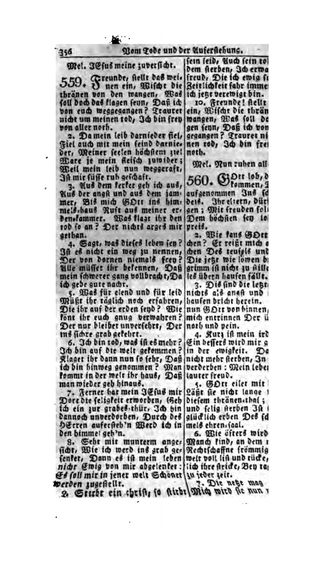 Erbauliche Lieder-Sammlung: zum gottestdienstlichen Gebrauch in den Vereinigten Evangelische-Lutherischen Gemeinen in Pennsylvanien und den benachbarten Staaten (Die Achte verm. ... Aufl.) page 354