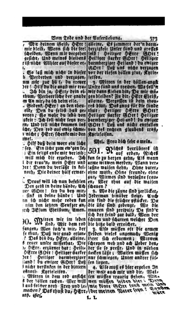 Erbauliche Lieder-Sammlung: zum gottestdienstlichen Gebrauch in den Vereinigten Evangelische-Lutherischen Gemeinen in Pennsylvanien und den benachbarten Staaten (Die Achte verm. ... Aufl.) page 369