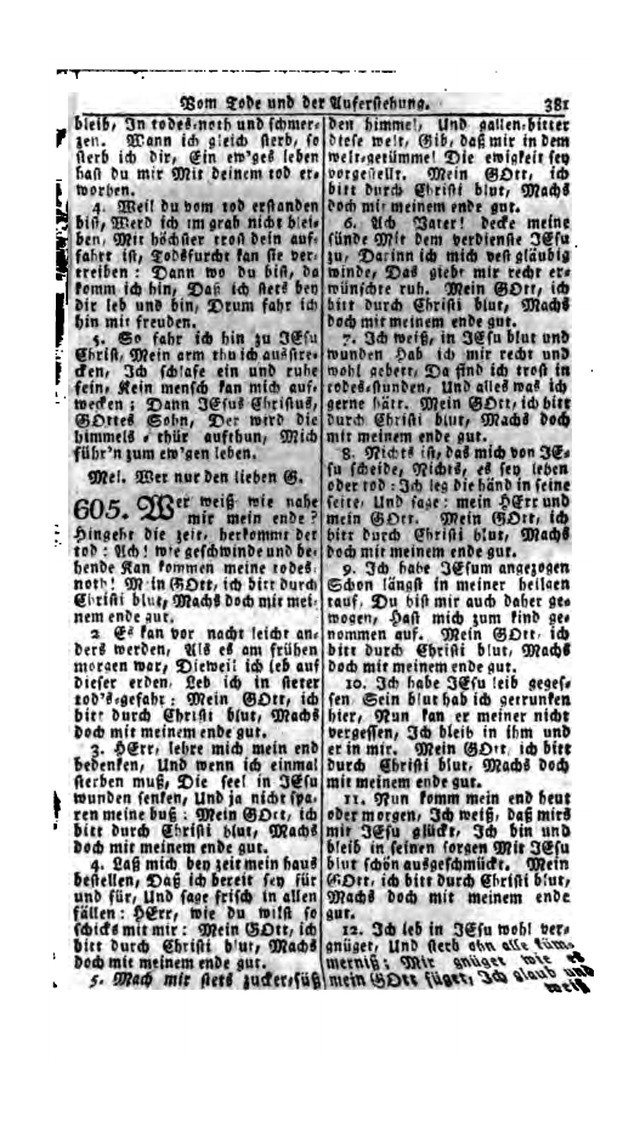 Erbauliche Lieder-Sammlung: zum gottestdienstlichen Gebrauch in den Vereinigten Evangelische-Lutherischen Gemeinen in Pennsylvanien und den benachbarten Staaten (Die Achte verm. ... Aufl.) page 377