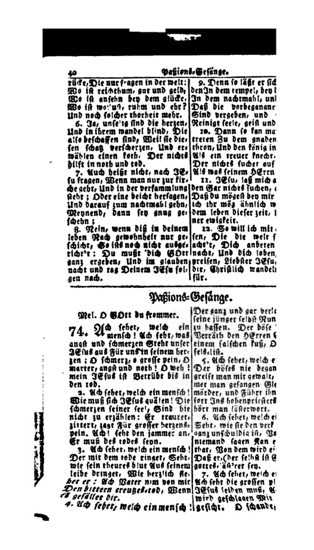 Erbauliche Lieder-Sammlung: zum gottestdienstlichen Gebrauch in den Vereinigten Evangelische-Lutherischen Gemeinen in Pennsylvanien und den benachbarten Staaten (Die Achte verm. ... Aufl.) page 38