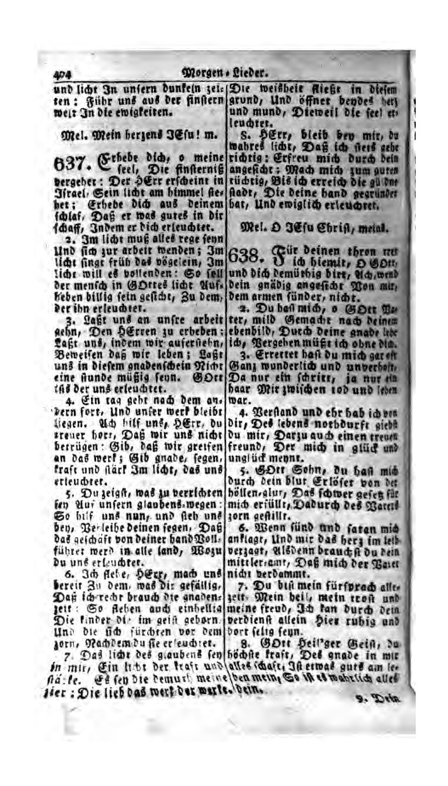 Erbauliche Lieder-Sammlung: zum gottestdienstlichen Gebrauch in den Vereinigten Evangelische-Lutherischen Gemeinen in Pennsylvanien und den benachbarten Staaten (Die Achte verm. ... Aufl.) page 400