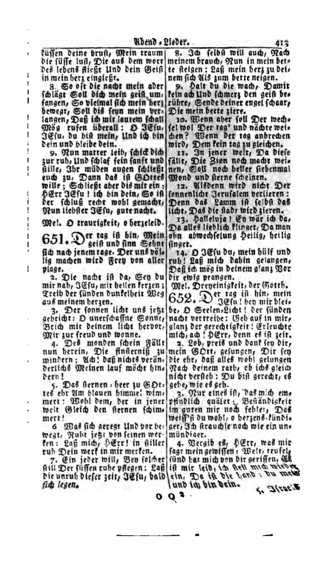 Erbauliche Lieder-Sammlung: zum gottestdienstlichen Gebrauch in den Vereinigten Evangelische-Lutherischen Gemeinen in Pennsylvanien und den benachbarten Staaten (Die Achte verm. ... Aufl.) page 409