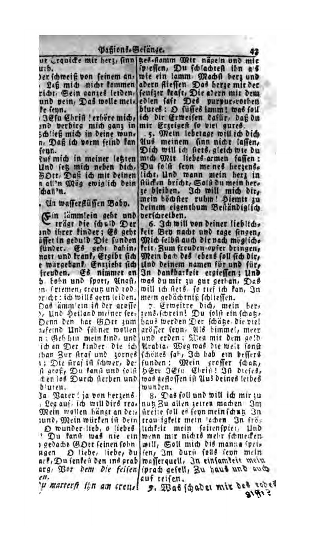 Erbauliche Lieder-Sammlung: zum gottestdienstlichen Gebrauch in den Vereinigten Evangelische-Lutherischen Gemeinen in Pennsylvanien und den benachbarten Staaten (Die Achte verm. ... Aufl.) page 41