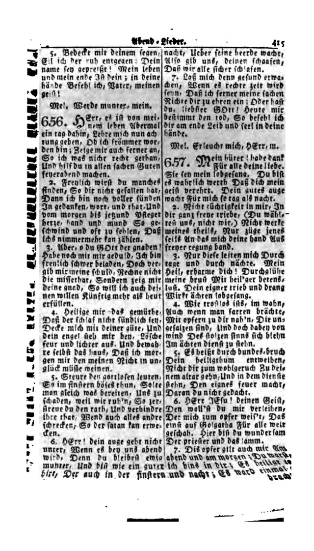 Erbauliche Lieder-Sammlung: zum gottestdienstlichen Gebrauch in den Vereinigten Evangelische-Lutherischen Gemeinen in Pennsylvanien und den benachbarten Staaten (Die Achte verm. ... Aufl.) page 411