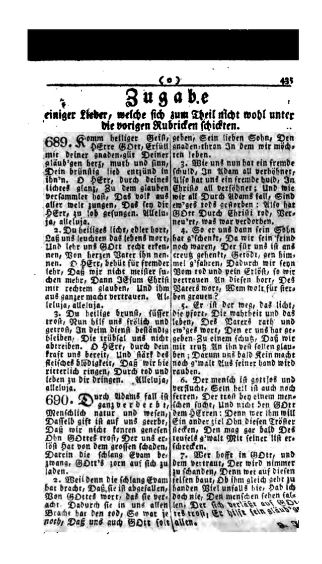 Erbauliche Lieder-Sammlung: zum gottestdienstlichen Gebrauch in den Vereinigten Evangelische-Lutherischen Gemeinen in Pennsylvanien und den benachbarten Staaten (Die Achte verm. ... Aufl.) page 431