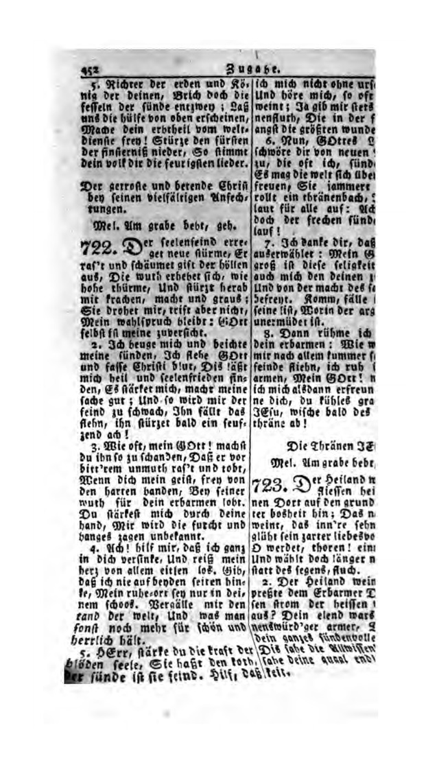 Erbauliche Lieder-Sammlung: zum gottestdienstlichen Gebrauch in den Vereinigten Evangelische-Lutherischen Gemeinen in Pennsylvanien und den benachbarten Staaten (Die Achte verm. ... Aufl.) page 448