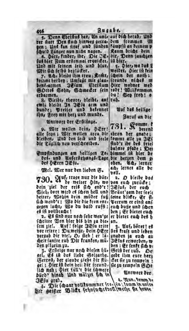 Erbauliche Lieder-Sammlung: zum gottestdienstlichen Gebrauch in den Vereinigten Evangelische-Lutherischen Gemeinen in Pennsylvanien und den benachbarten Staaten (Die Achte verm. ... Aufl.) page 452