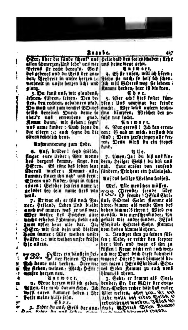 Erbauliche Lieder-Sammlung: zum gottestdienstlichen Gebrauch in den Vereinigten Evangelische-Lutherischen Gemeinen in Pennsylvanien und den benachbarten Staaten (Die Achte verm. ... Aufl.) page 453