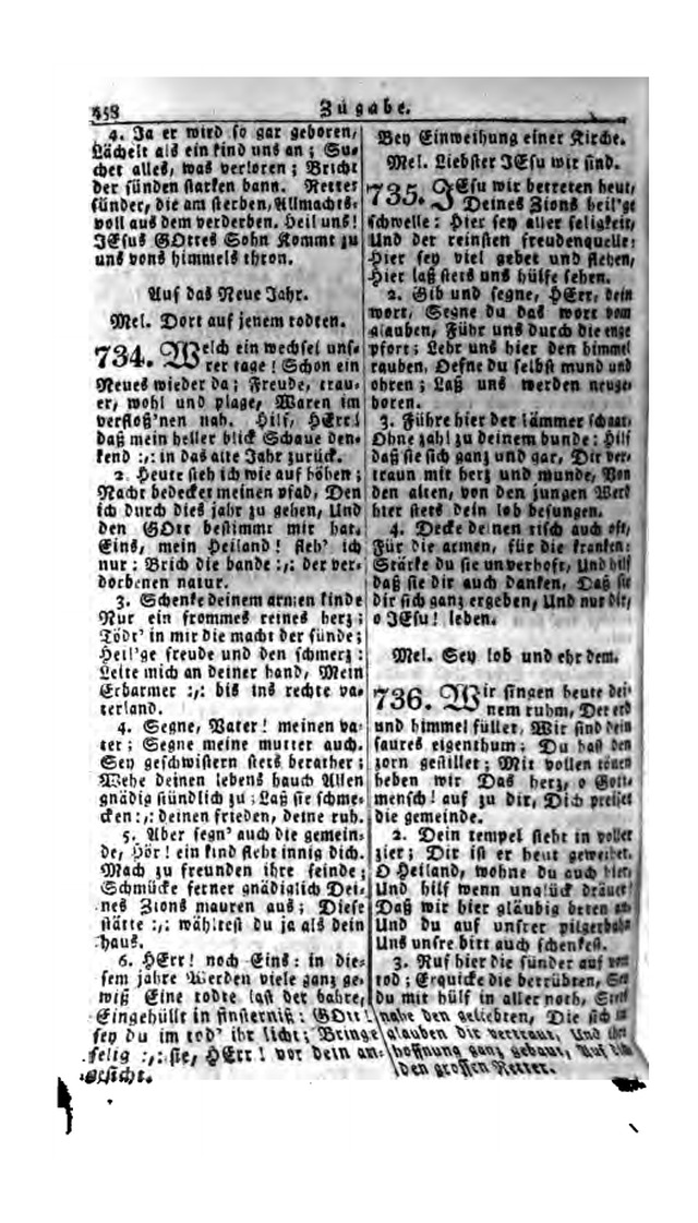 Erbauliche Lieder-Sammlung: zum gottestdienstlichen Gebrauch in den Vereinigten Evangelische-Lutherischen Gemeinen in Pennsylvanien und den benachbarten Staaten (Die Achte verm. ... Aufl.) page 454