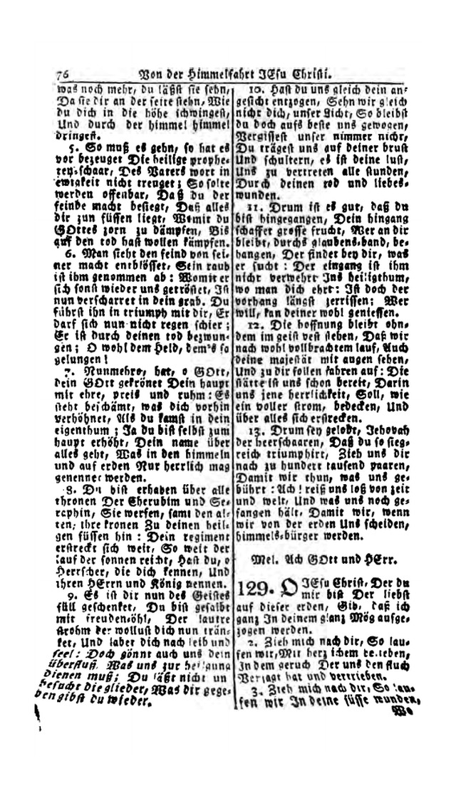 Erbauliche Lieder-Sammlung: zum gottestdienstlichen Gebrauch in den Vereinigten Evangelische-Lutherischen Gemeinen in Pennsylvanien und den benachbarten Staaten (Die Achte verm. ... Aufl.) page 72