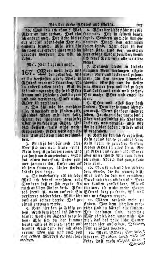 Erbauliche Lieder-Sammlung: zum gottestdienstlichen Gebrauch in den Vereinigten Evangelische-Lutherischen Gemeinen in Pennsylvanien und den benachbarten Staaten (Die Achte verm. ... Aufl.) page 99