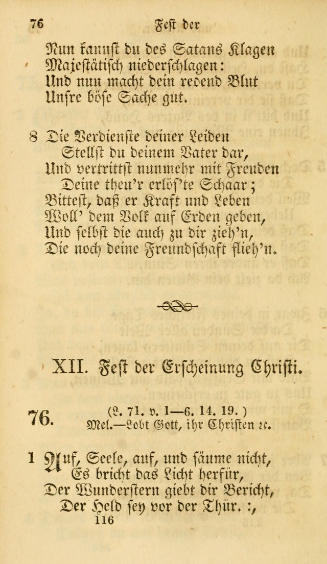 Evangelische Lieder-Sammlung: genommen aus der Liedersammlung und dem Gemeinschaftlichen Gesangbuch in den evanglischen Gemeinen page 116