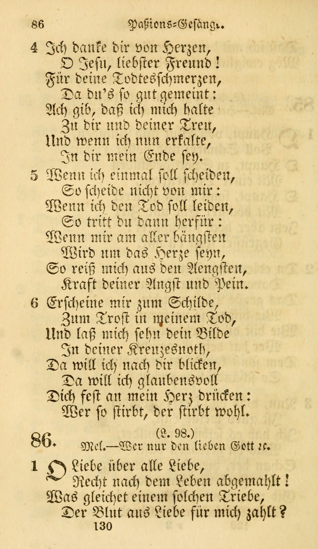 Evangelische Lieder-Sammlung: genommen aus der Liedersammlung und dem Gemeinschaftlichen Gesangbuch in den evanglischen Gemeinen page 130