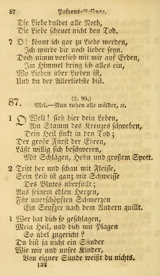 Evangelische Lieder-Sammlung: genommen aus der Liedersammlung und dem Gemeinschaftlichen Gesangbuch in den evanglischen Gemeinen page 132