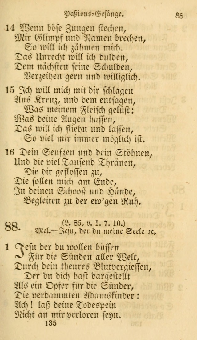 Evangelische Lieder-Sammlung: genommen aus der Liedersammlung und dem Gemeinschaftlichen Gesangbuch in den evanglischen Gemeinen page 135