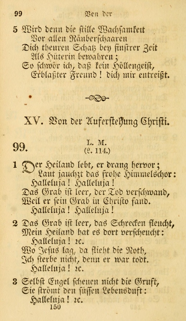 Evangelische Lieder-Sammlung: genommen aus der Liedersammlung und dem Gemeinschaftlichen Gesangbuch in den evanglischen Gemeinen page 150