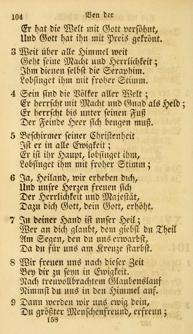 Evangelische Lieder-Sammlung: genommen aus der Liedersammlung und dem Gemeinschaftlichen Gesangbuch in den evanglischen Gemeinen page 158