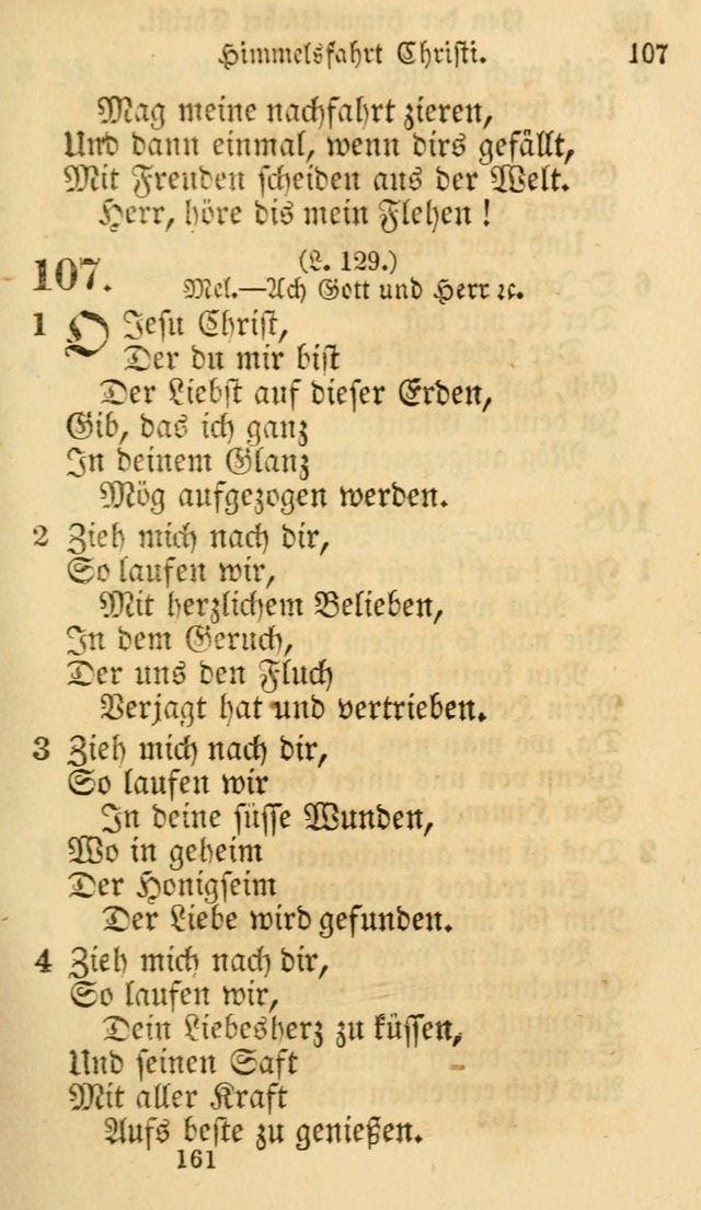 Evangelische Lieder-Sammlung: genommen aus der Liedersammlung und dem Gemeinschaftlichen Gesangbuch in den evanglischen Gemeinen page 161