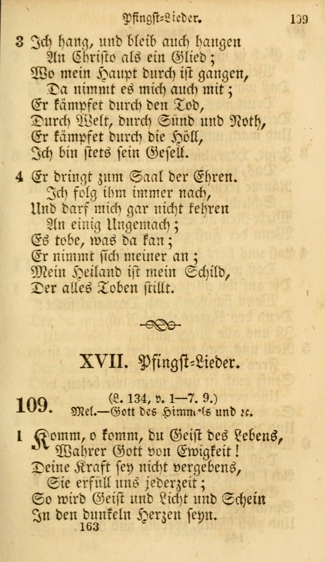 Evangelische Lieder-Sammlung: genommen aus der Liedersammlung und dem Gemeinschaftlichen Gesangbuch in den evanglischen Gemeinen page 163