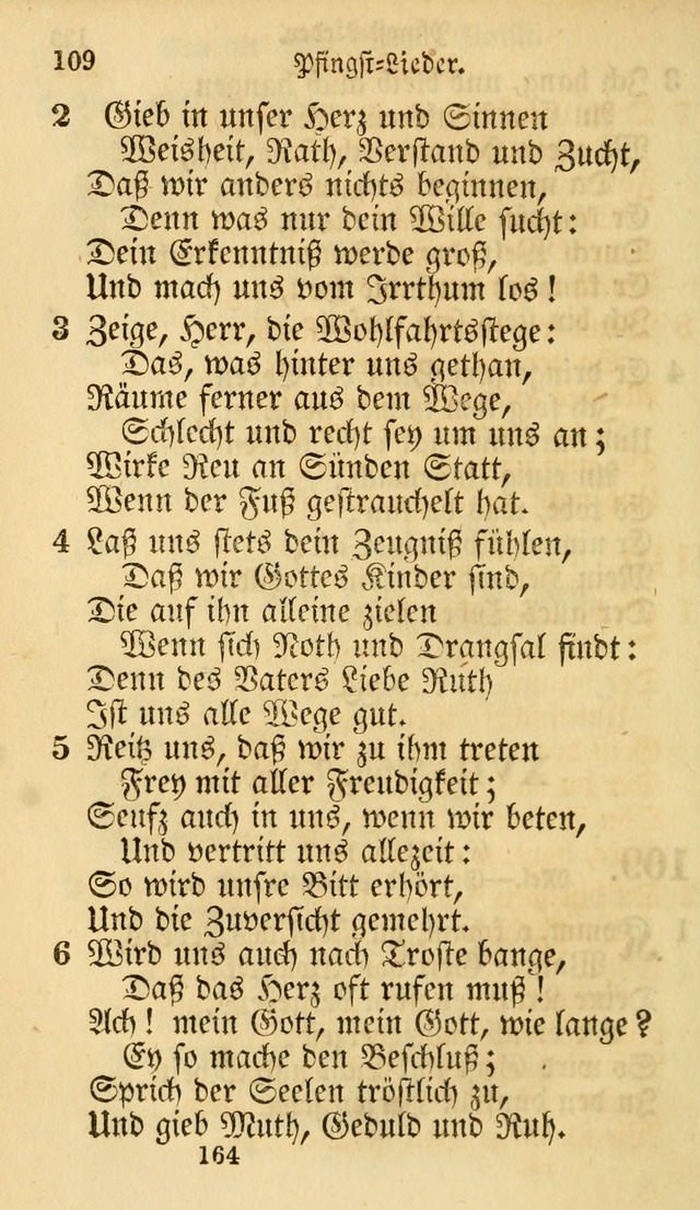 Evangelische Lieder-Sammlung: genommen aus der Liedersammlung und dem Gemeinschaftlichen Gesangbuch in den evanglischen Gemeinen page 164