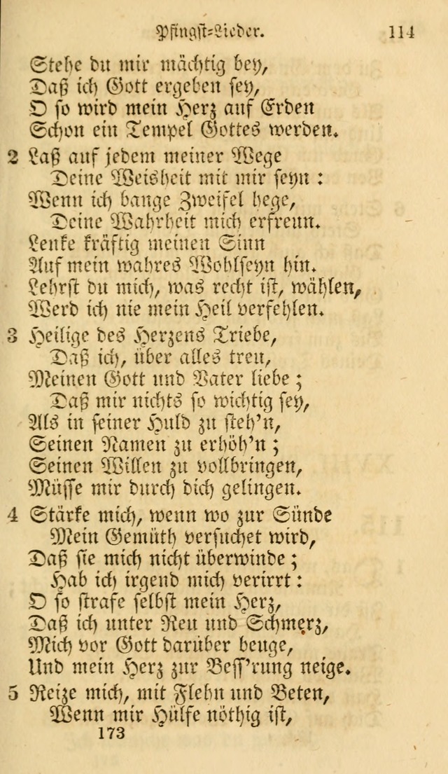 Evangelische Lieder-Sammlung: genommen aus der Liedersammlung und dem Gemeinschaftlichen Gesangbuch in den evanglischen Gemeinen page 173