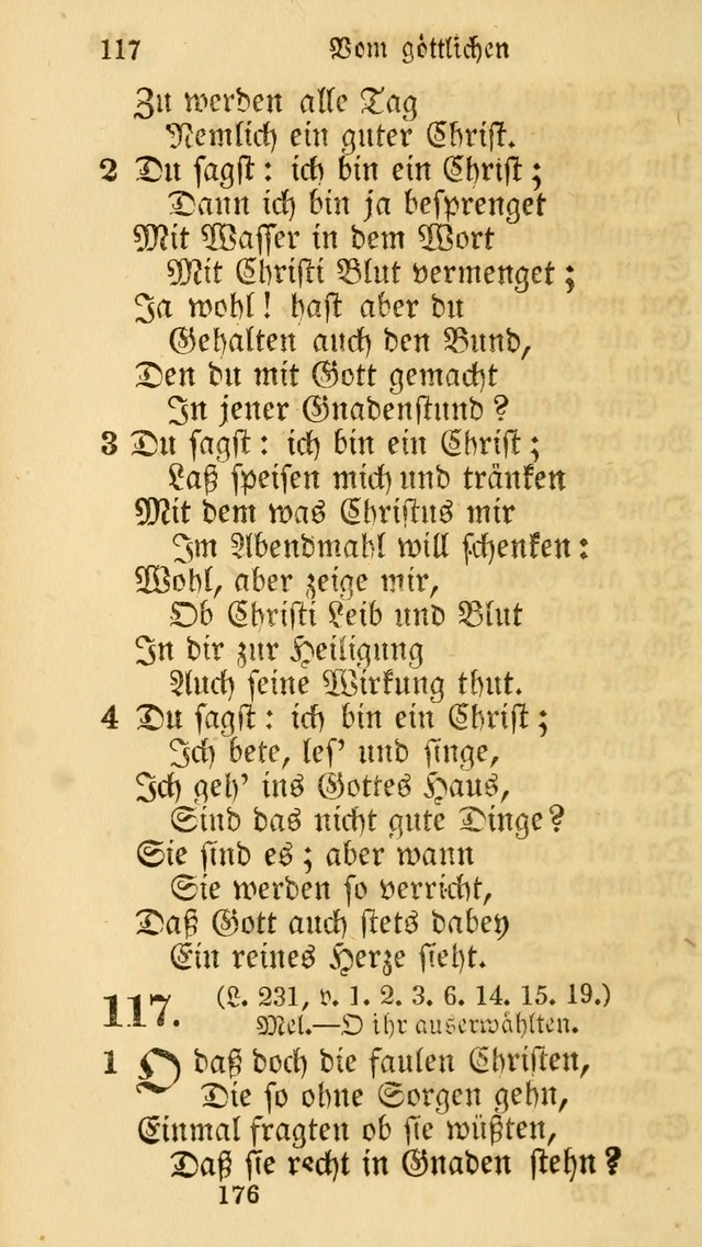 Evangelische Lieder-Sammlung: genommen aus der Liedersammlung und dem Gemeinschaftlichen Gesangbuch in den evanglischen Gemeinen page 176