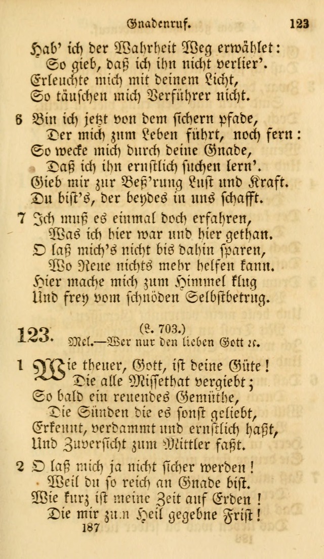 Evangelische Lieder-Sammlung: genommen aus der Liedersammlung und dem Gemeinschaftlichen Gesangbuch in den evanglischen Gemeinen page 187