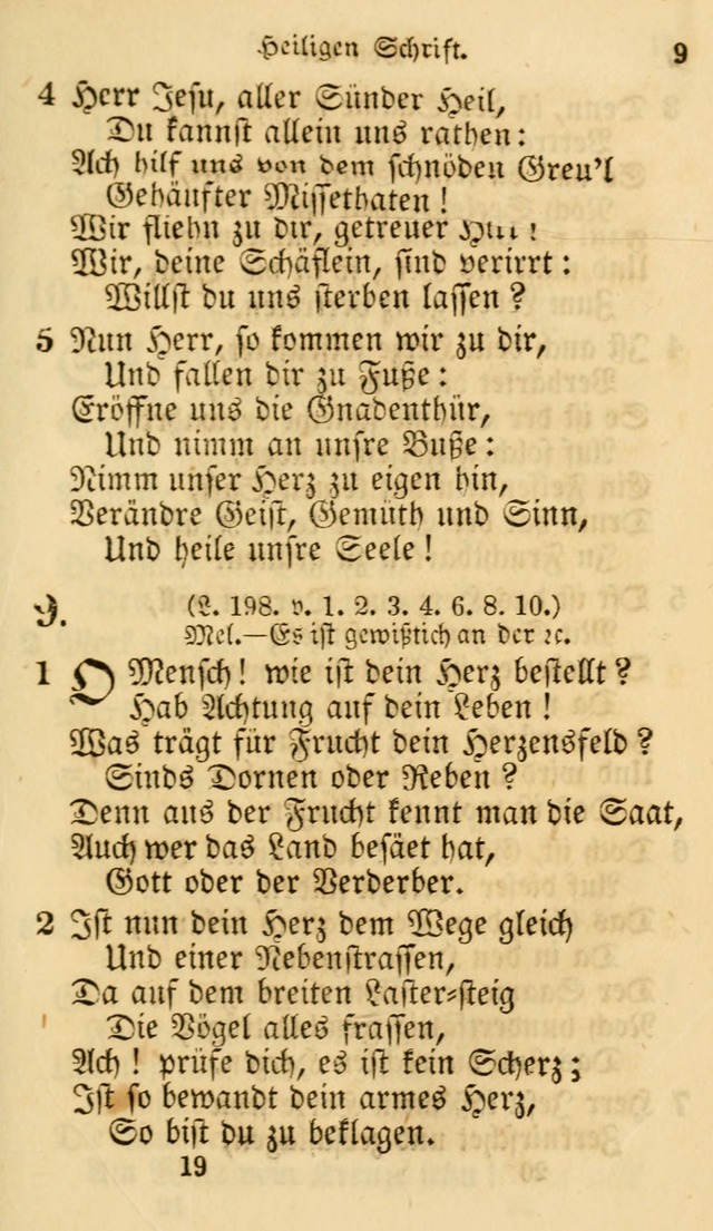 Evangelische Lieder-Sammlung: genommen aus der Liedersammlung und dem Gemeinschaftlichen Gesangbuch in den evanglischen Gemeinen page 19