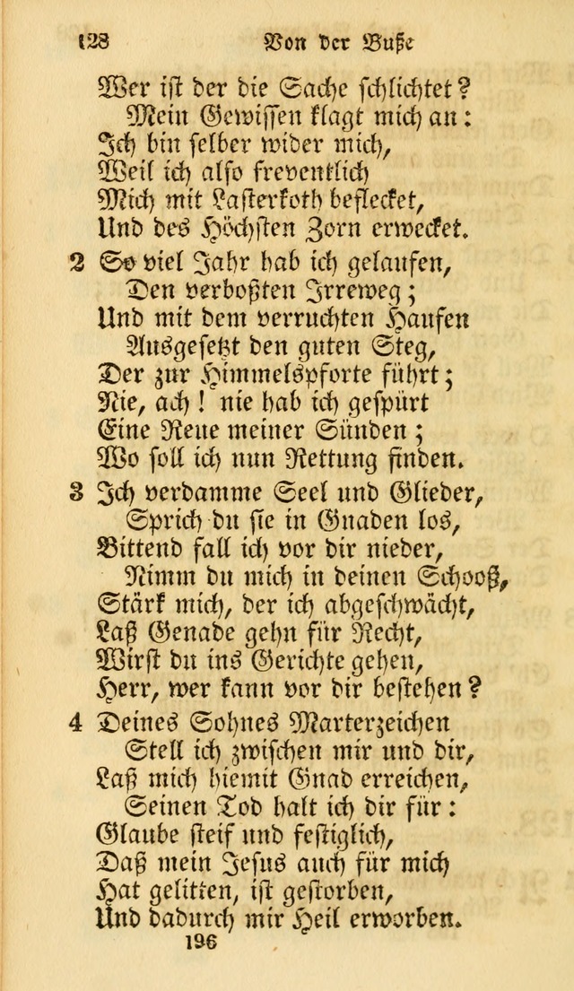 Evangelische Lieder-Sammlung: genommen aus der Liedersammlung und dem Gemeinschaftlichen Gesangbuch in den evanglischen Gemeinen page 196