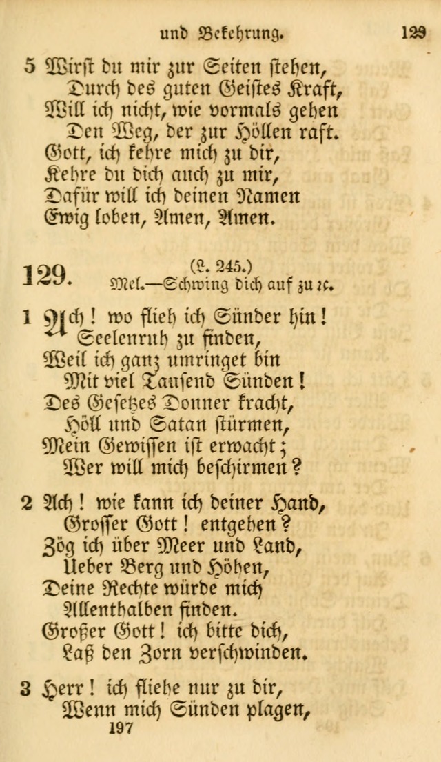 Evangelische Lieder-Sammlung: genommen aus der Liedersammlung und dem Gemeinschaftlichen Gesangbuch in den evanglischen Gemeinen page 197