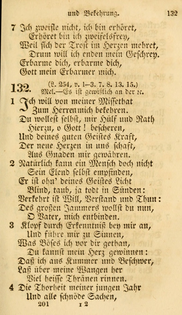 Evangelische Lieder-Sammlung: genommen aus der Liedersammlung und dem Gemeinschaftlichen Gesangbuch in den evanglischen Gemeinen page 201