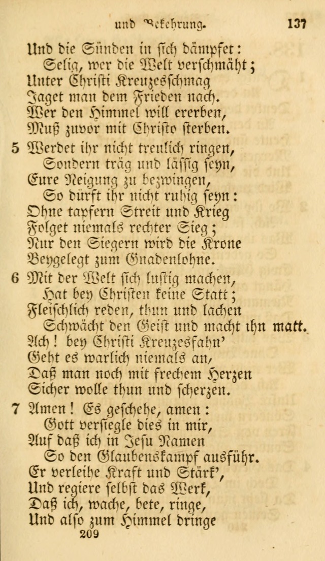 Evangelische Lieder-Sammlung: genommen aus der Liedersammlung und dem Gemeinschaftlichen Gesangbuch in den evanglischen Gemeinen page 209