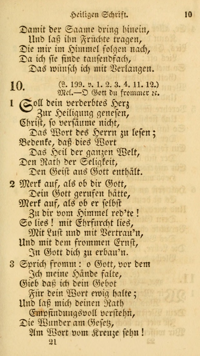 Evangelische Lieder-Sammlung: genommen aus der Liedersammlung und dem Gemeinschaftlichen Gesangbuch in den evanglischen Gemeinen page 21