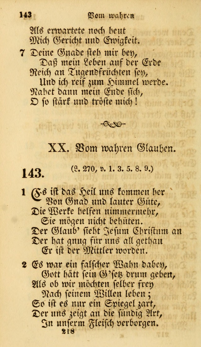 Evangelische Lieder-Sammlung: genommen aus der Liedersammlung und dem Gemeinschaftlichen Gesangbuch in den evanglischen Gemeinen page 218