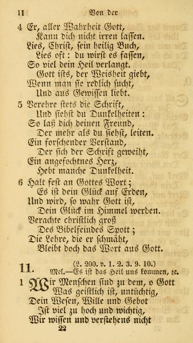 Evangelische Lieder-Sammlung: genommen aus der Liedersammlung und dem Gemeinschaftlichen Gesangbuch in den evanglischen Gemeinen page 22