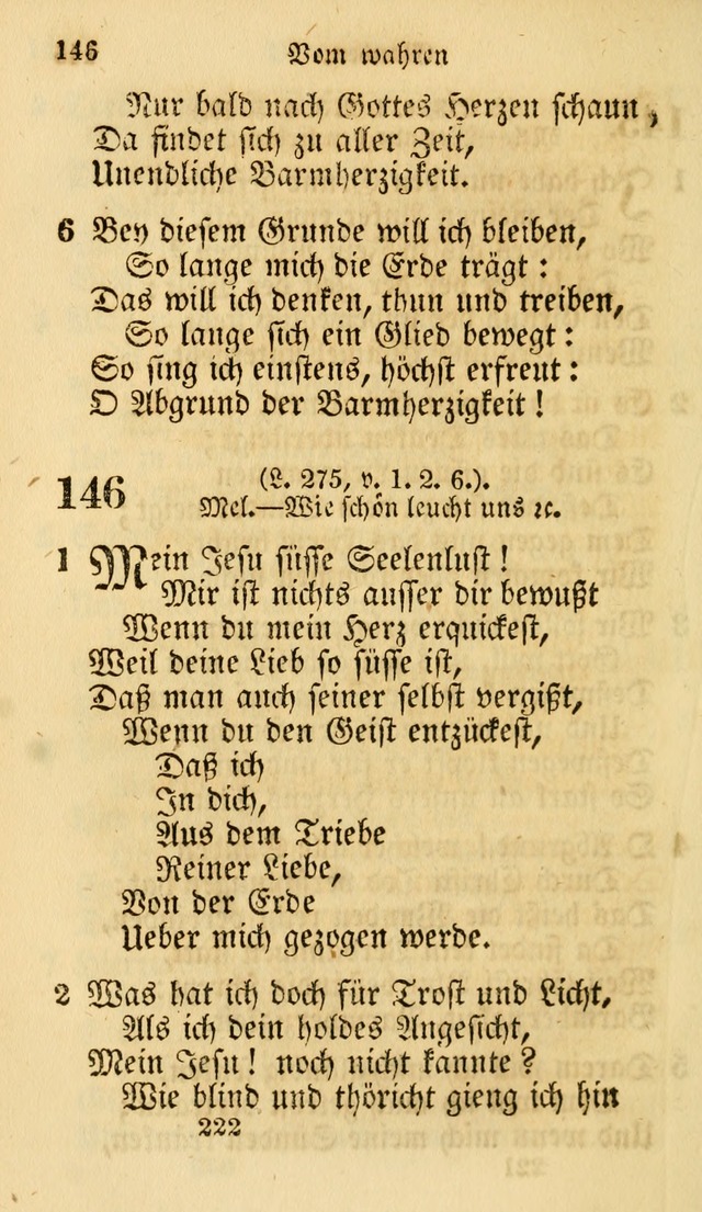 Evangelische Lieder-Sammlung: genommen aus der Liedersammlung und dem Gemeinschaftlichen Gesangbuch in den evanglischen Gemeinen page 222