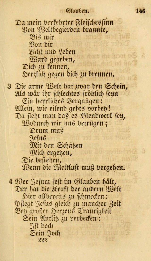 Evangelische Lieder-Sammlung: genommen aus der Liedersammlung und dem Gemeinschaftlichen Gesangbuch in den evanglischen Gemeinen page 223