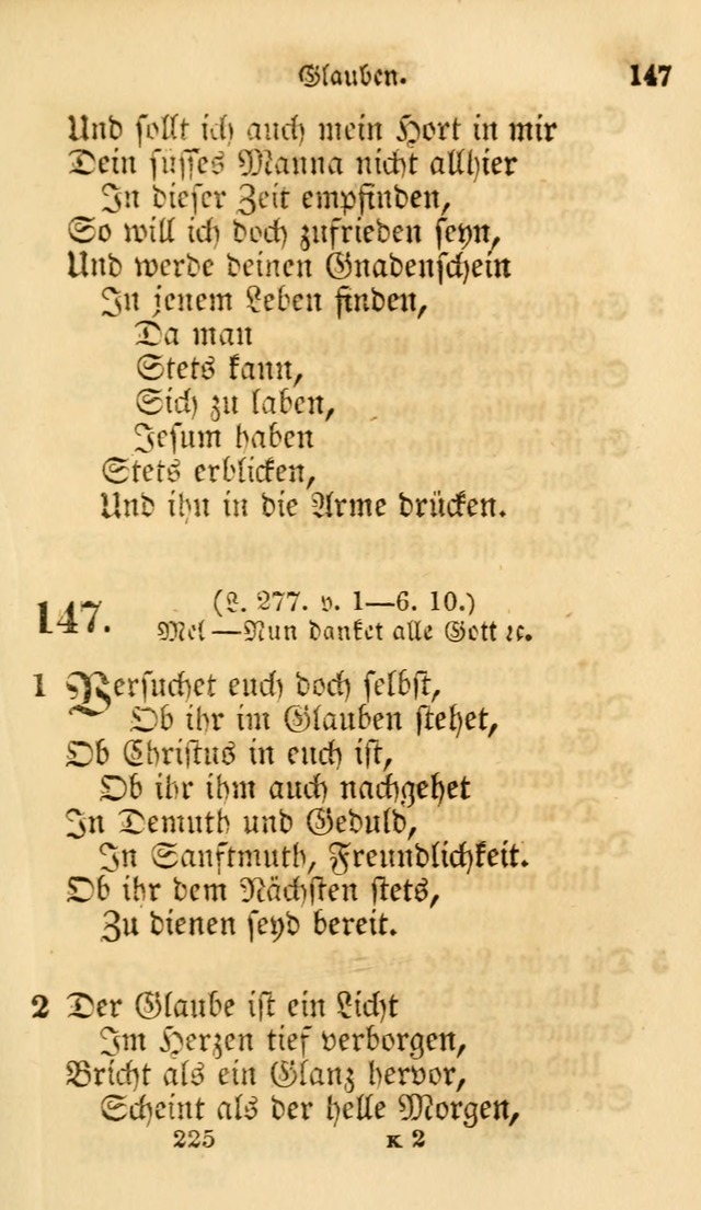 Evangelische Lieder-Sammlung: genommen aus der Liedersammlung und dem Gemeinschaftlichen Gesangbuch in den evanglischen Gemeinen page 225