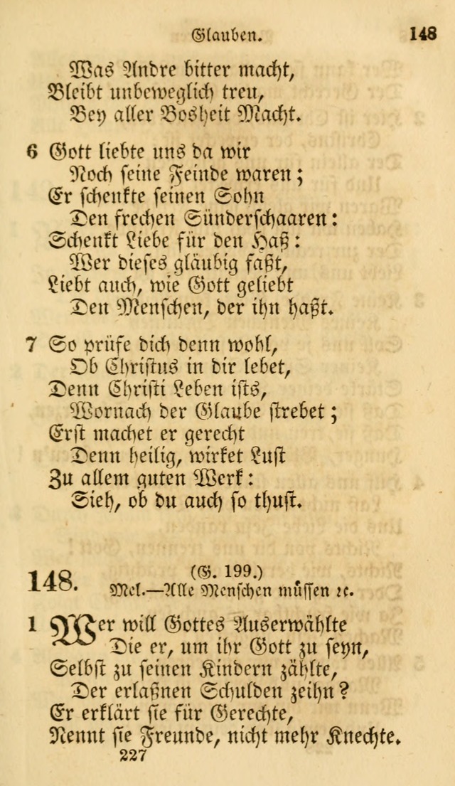 Evangelische Lieder-Sammlung: genommen aus der Liedersammlung und dem Gemeinschaftlichen Gesangbuch in den evanglischen Gemeinen page 227